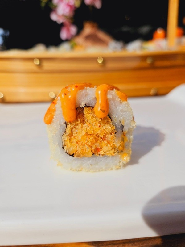 Spicy Shrimp sushi roll at RAYU